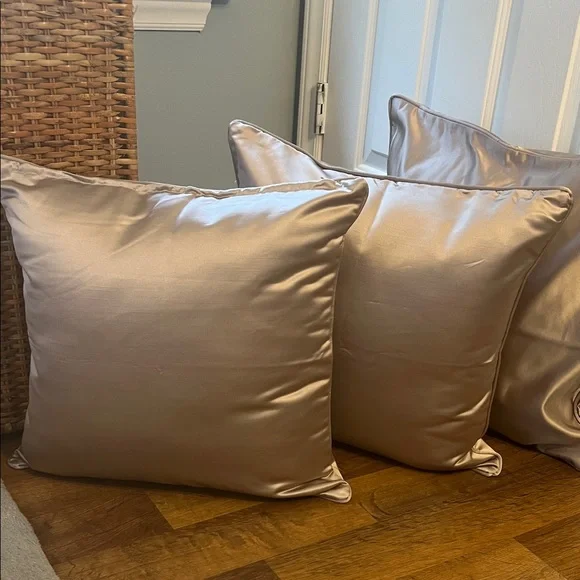 Satin Pillow Covers Hobby Lobby Set of 3 Taupe