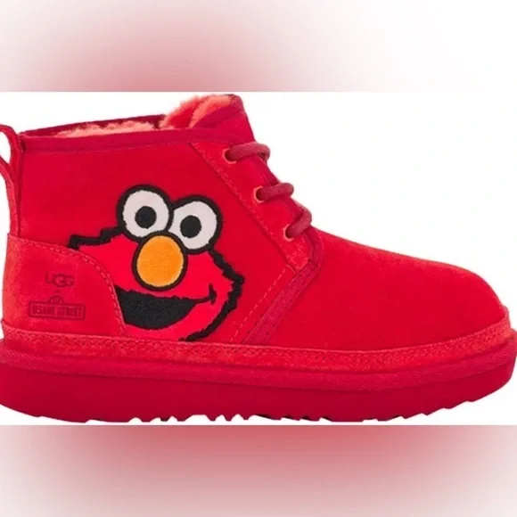 UGG x Elmo Neumel II Sesame Street Elmo Bright Red Suede boots in Red - size 3