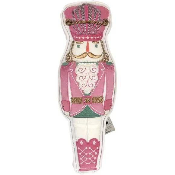 Pottery Barn LoveShackFancy Nutcracker Pillow Velvet Holiday Decor NEW  *READ*