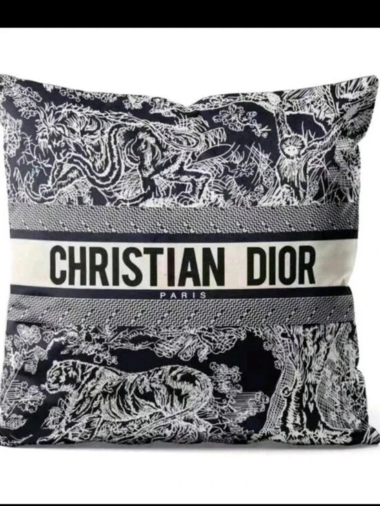 Two Black & White Logo Throw Pillow Cases