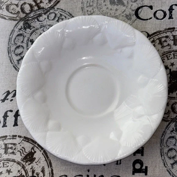 Coalport Oceanside White Saucer 5 1/2