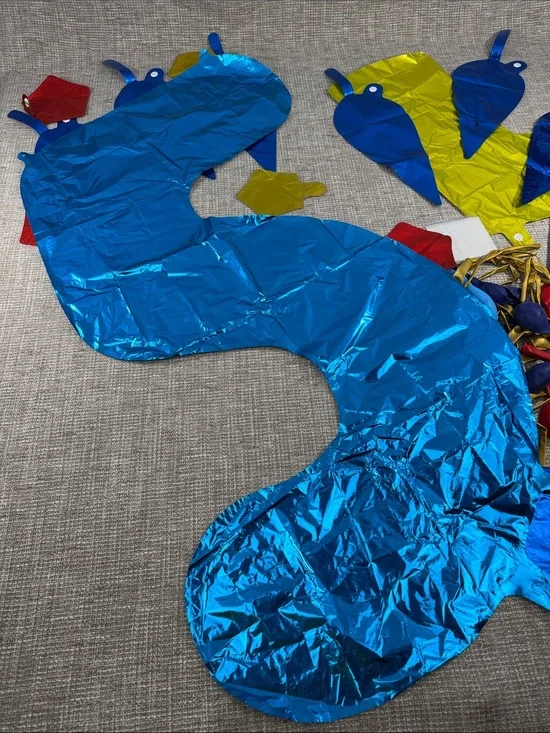 Blue Metallic Foil 5 birthday party decor sonic the hedgehog