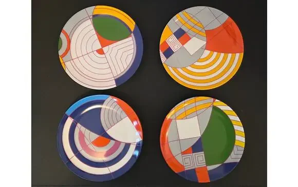 Frank Lloyd Wright Hoffman Salad Dessert Plates Collection Set of 4 --7