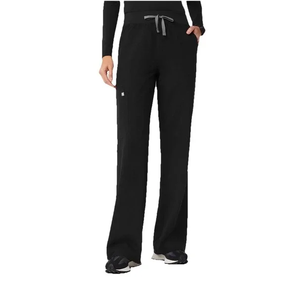Figs Kade Cargo Scrub Black Pants Size Small-Tall