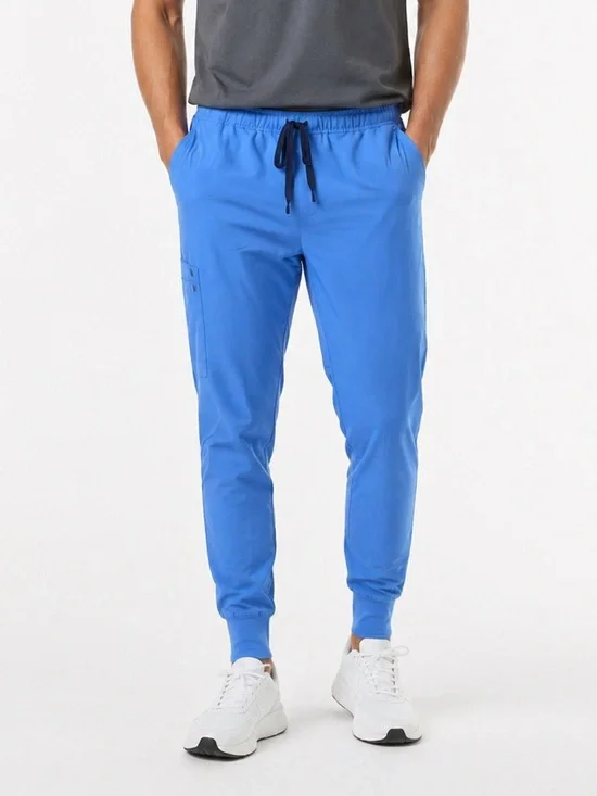 Figs Men's Tansen Jogger Scrub Pants in Ceil blue - Size L