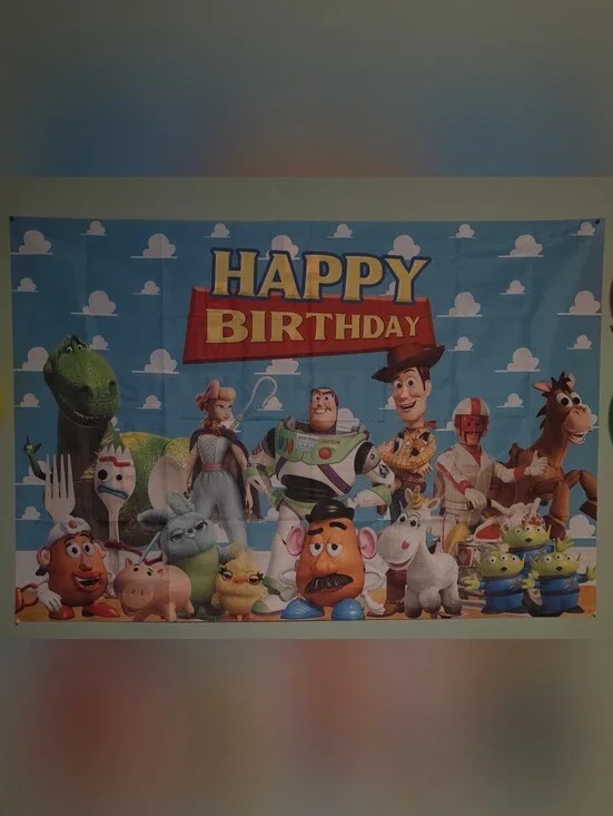 Toy Story Party Backdrop And Decorations
