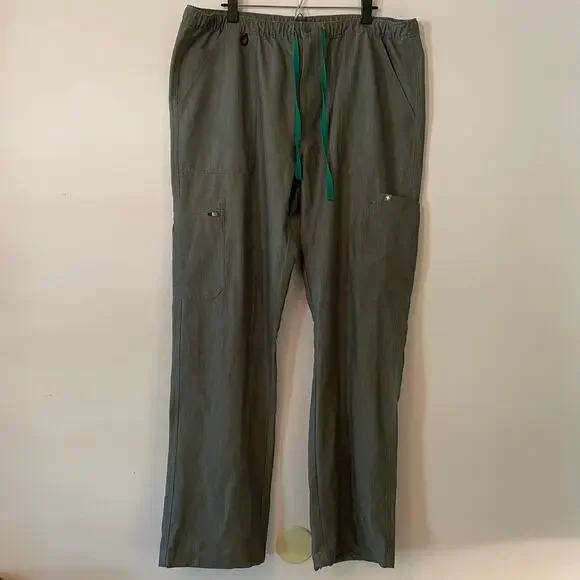 FIGS Graphite Gray Cairo Cargo Scrub Pants Uniform Nurse Doctor Men's size XXL