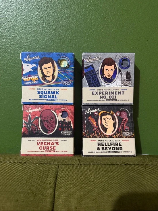 Squatch Labs Limited Edition Soap Set - Blue, Red, Gray
