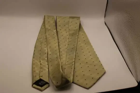 Bergamo New York Hand Made Pure Silk Geometric Print Tie