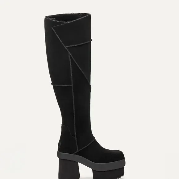 Ugg New Heights Platform XTra Boots- Black‎