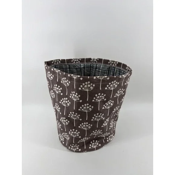 Lotta Jansdotter Fabric Container/Basket, Dandelion Design, 100 % Cotton