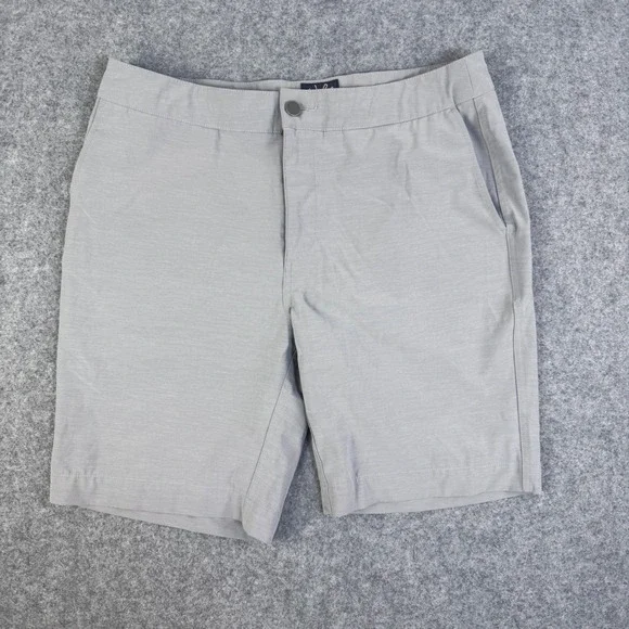 Faherty All Day Shorts Mens 35 Light Grey Heather Hybrid Performance Water Short
