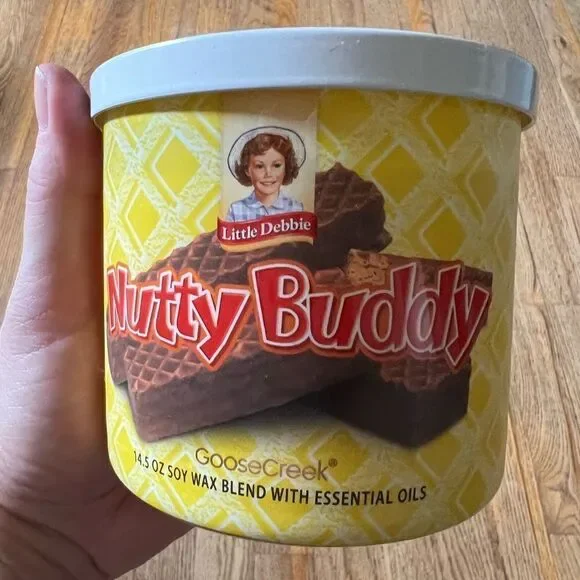 Goose Creek Little Debbie Lmtd Ed 3 Wick Candle Nutty Buddy 14.5oz