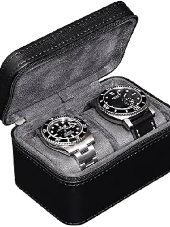 Rothwell San Francisco Two-Slot Watch Holder and Display Pad - NEW