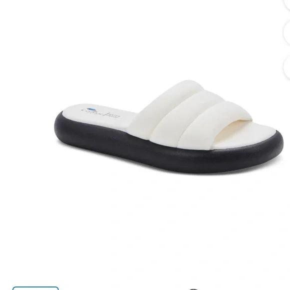 AQUA COLLEGE  Water Resistant Quilted Simona  Platform Slip On Slide Sandals #2