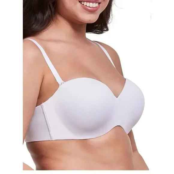 Maidenform Women's Strapless Lift Underwire Bra SN0004 -‎ White 36D