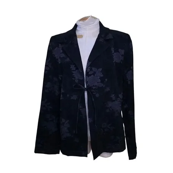 Equestrian‎ Designs Santa Barbara Vintage Jacket Womens XL Tie Front Show Coat