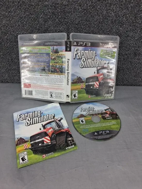 Farming Simulator Sony Playstation 3 PS3 Complete Case Instructions