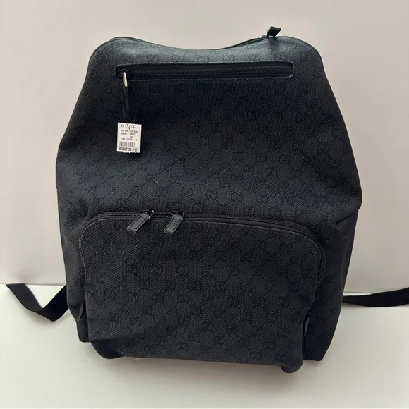 BRAND NEW Gucci GG Black Canvas Men’s Backpack Large