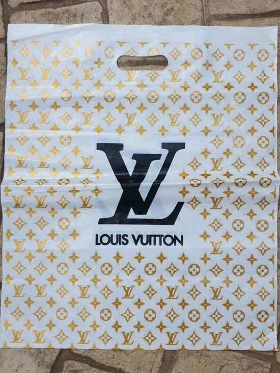 Fashion Plastic Shopping Bag Logo Luxury Boutique Gift Packaging 20 x 16 Inches