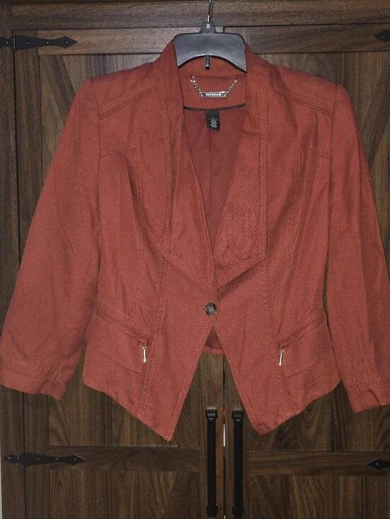 Women's Rust-Colored WHBM Blazer Size 6