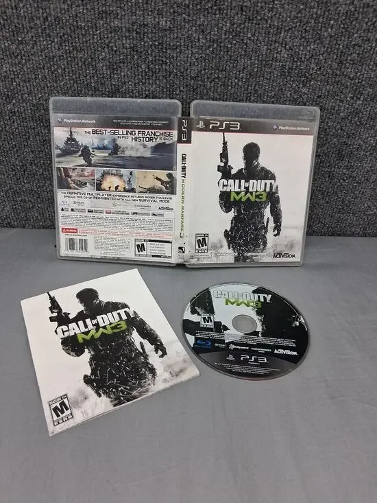 Call Of Duty Modern Warfare 3 Sony Playstation 3 PS3 Complete Case Instructions