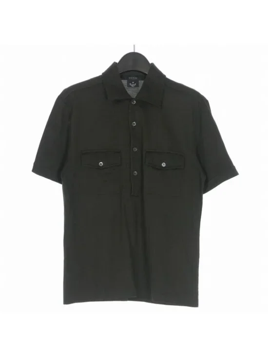 Gucci Era Safari Jersey Polo Shirt Top Short Sleeve M Brown