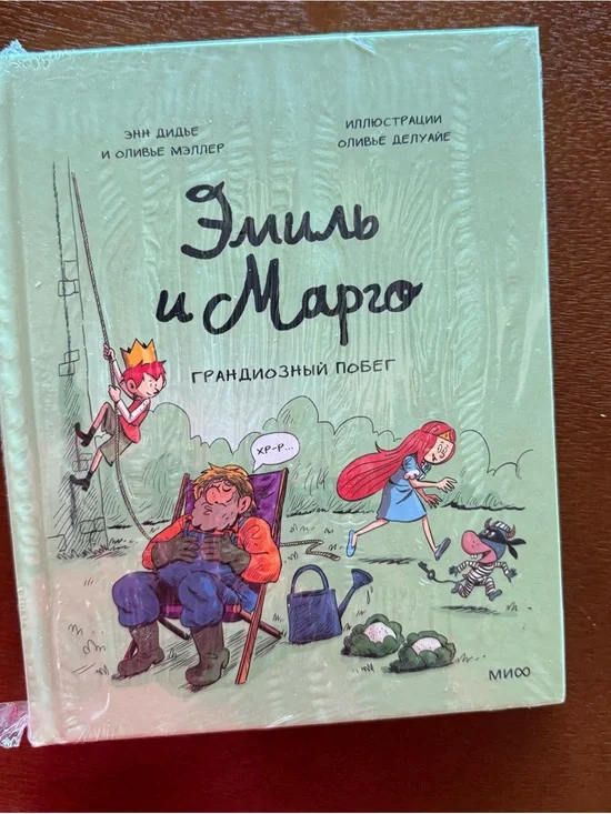 Russian kids book Emil i Margo (Green Illustrated Children's Book)