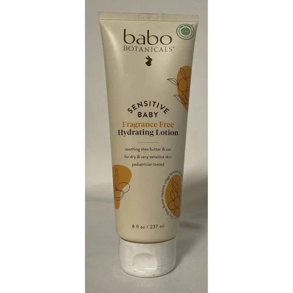 BABO Botanicals Sensitive Baby Fragrance-Free Lotion 8oz EXP 8/2028 NEW & SEALED
