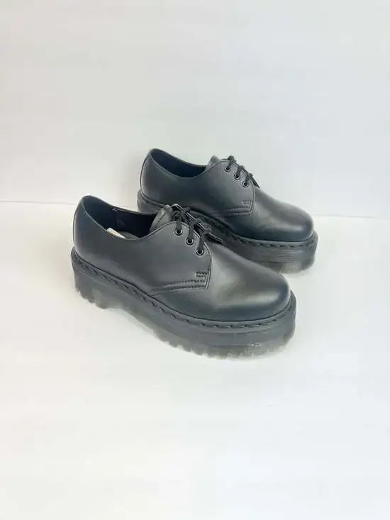 Dr. Martens Vegan 1461 Quad Mono Platform Oxford Shoes Women’s Size 6