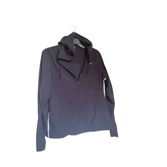 Nike Women’s Blue Full Zip Lightweight Hooded Jacket Size Large 12-14