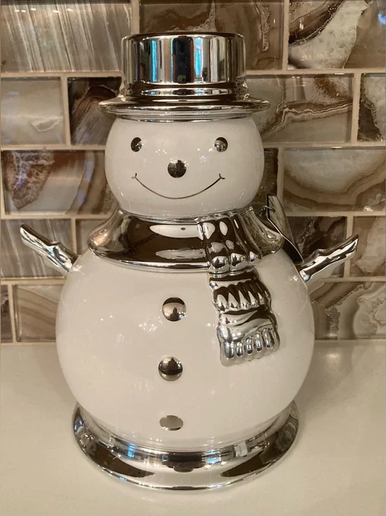 NWT Bath & Body Works 2008 Slatkin Snowman Candle
