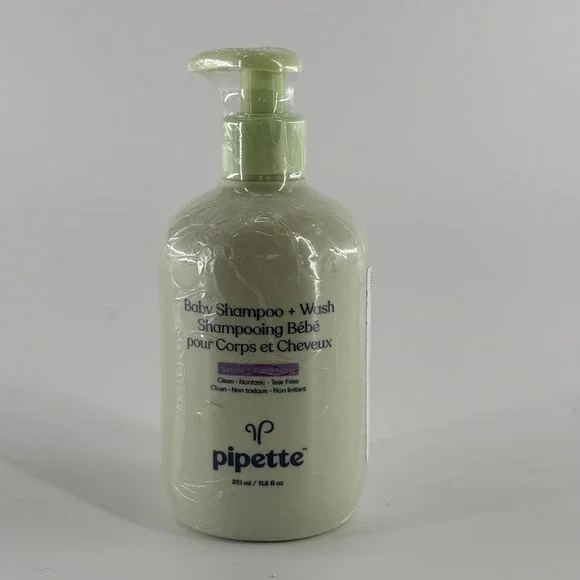 Pipette Baby Shampoo + Wash Vanilla Ylang‎ Ylang Gentle 351 ml 11.8 fl oz Sealed