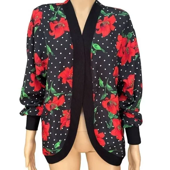 Toni Todd vintage oversized floral blazer shoulder pads size S