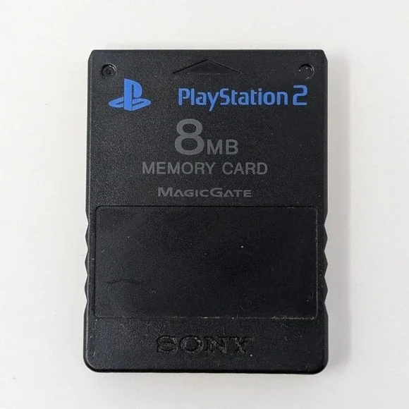 Sony PlayStation 2 PS2 8MB Memory Card MagicGate Black SCPH-10020 Official Sony