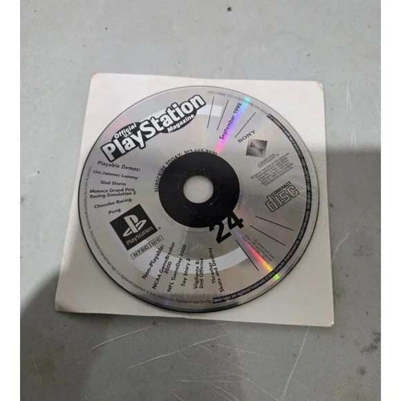 Official U.S. PlayStation Magazine Demo Disc #24 Sept 1999 Factory Sealed PS1