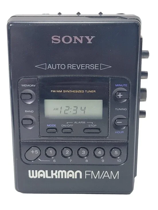 Sony Walkman WM-F2081 AM/FM Cassette Player Radio Works ONLY Tape Needs Belt