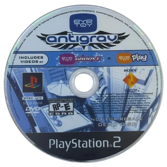 EyeToy AntiGrav Demo Disc Playstation 2 PS2 Promotional Not‎ For Resale