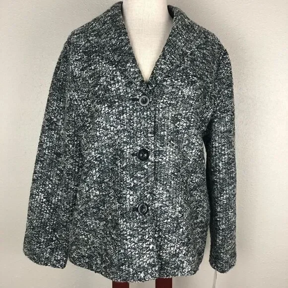 NWT Alfred Dunner Button Down Dress Jacket Size 12