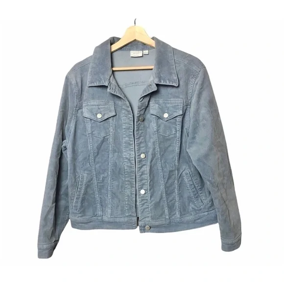 Sonoma Y2K Button‎ Down Corduroy Trucker Shacket Jacket L