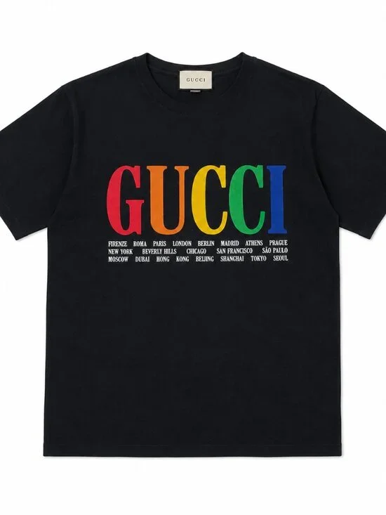 Gucci Graphic Print Tee - Black - Size M