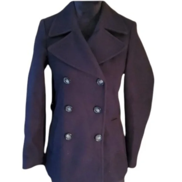 Old Navy Coat Womens XS Black Peacot