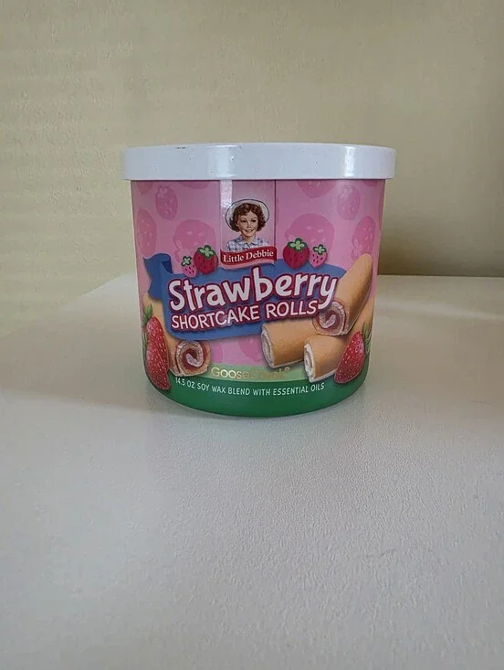 Goose Creek x Little Debbie Strawberry Shortcake Rolls Candle