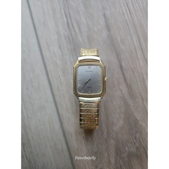 Vtg Gentleman's Men's Bucherer Watch Tank Quartz Swiss Made 956 533 Old Money