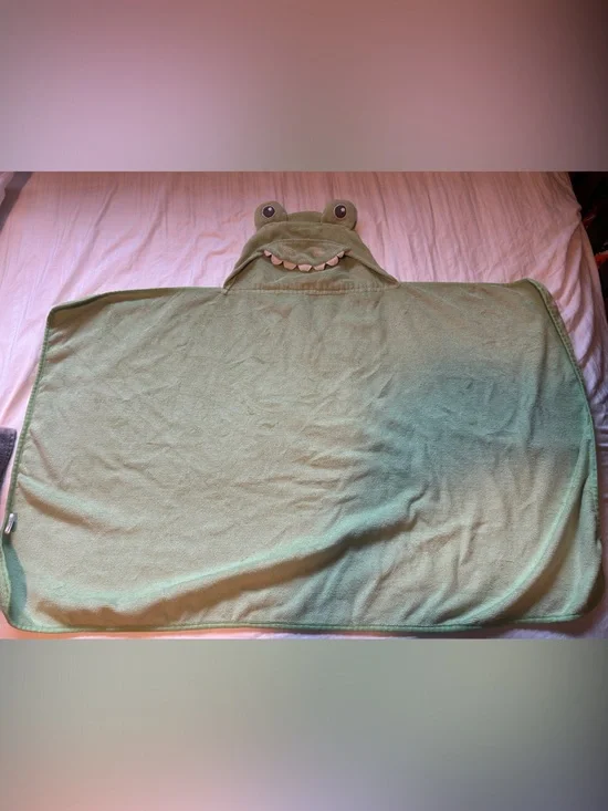 Circo Green Frog Hooded Towel Poncho