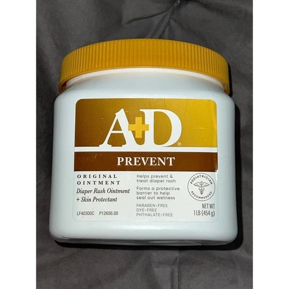A+D Original Diaper Rash Treatments Skin Protectant Ointment 1Lb Slightly Used