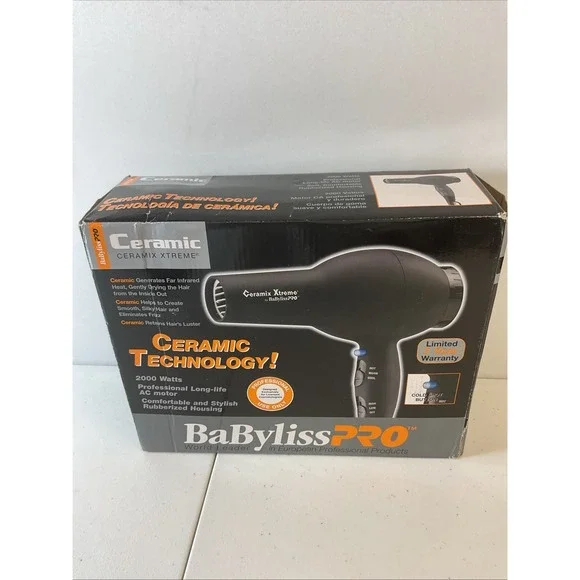 Ceramix‎ Xtreme By Babybliss Pro Professional Hair Dryer Tested 2000 Watt NEW