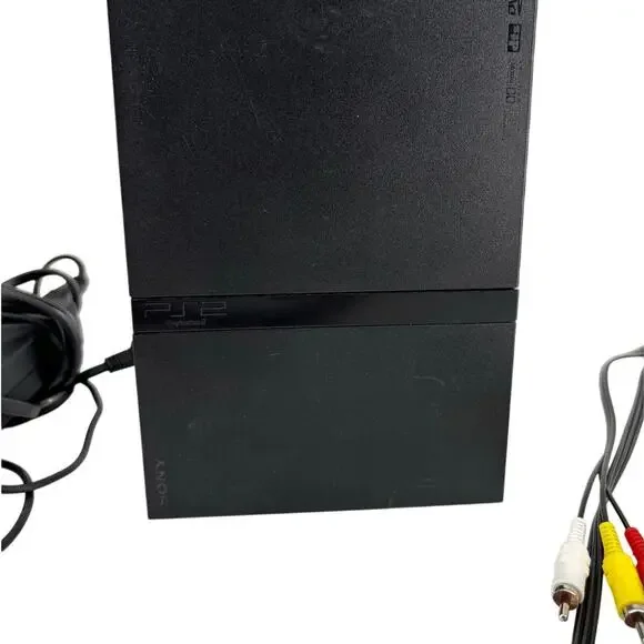 Sony PlayStation 2 PS2 Slim Black Home Video Game Console System - Tested
