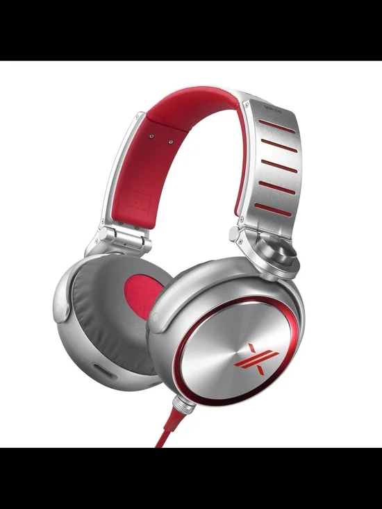 Sony MDRX10/RED Simon Cowell X Headphones with 50mm Diaphragms