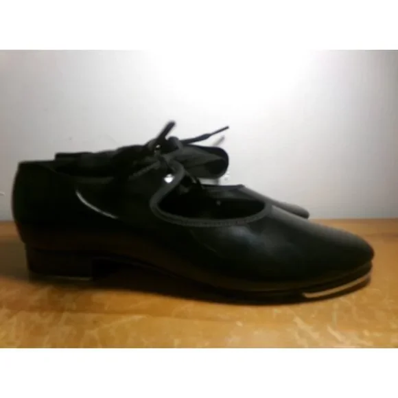 Pre-Owned Dance Tap Shoes Capezio Little Kids 13M Tyette Man Made Elastic Stude